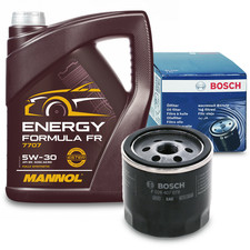 BOSCH ÖLFILTER + 5L MANNOL