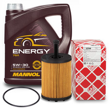 FEBI ÖLFILTER + 5l MANNOL